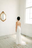 Ordered 3 dresses for my intimate wedding, and this one fit perfect! The other 2 were size smalls and were just a bit big for me, but they were very nice overall. No complaints at all, and so many compliments on it. - Justina R.