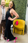 I wore this to a wedding. It's very classy but also a little sexy with the back! Lots of compliments. - Karissa G.