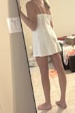 The cups were a little big for me and it is light corset like and it was not tight on me, I have a broad back so usually things are tight but this had space. A cute dress but I went with another option. - Katie M.