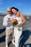 Classic California summer beach wedding dress. I walked 1,853 feet down the pier in this dress, each way! It was perfect for my wedding on the pier! I felt beautiful and comfortable and fabulous in it, even though the straps fell off my shoulders a few times. I would dress it up or down and wear it again and again. I'm so happy I found it here! Lucky on Lulu! - Janelle F.
