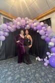 Amazing quality and amazing outfit! Had a purple themed dinner party and everyone complimented the outfit. I wore 3-4 inch heels and the pants were still too long, but it was perfect! Everyone loved the velvet material - Jazlyn M.