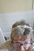 It is beautiful just as you see it online,  perfect for my dress and jewelry. The beads and pearls are perfect. - Amanda