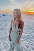 This set was so beautiful for my beach trip! So comfy and perfect for any night out. I couldn't get enough of it so I had my boyfriend take a million pictures of me in it lol - Lisa W.