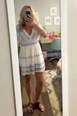 Love this dress! Reminds me of Greece. Super comfy and flowy. - Candice M.