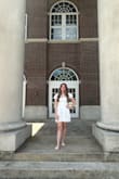 I love this dress! The fit and fabric are amazing! Fits pretty true to size too. I love the little peals, it adds perfectly to the dress! - Allison T.