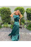 This dress was perfect for a spring wedding! The color is amazing, and the material is so soft on your skin! I got so many compliments on it! It does run large. I am a medium usually so I ordered a small and it was perfect! - Noy R.
