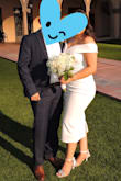 This dress was absolutely perfect! I wore it for my courthouse wedding. The dress is lined and has a removal bow - Fernanda S.