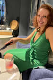 The dress was super comfy and flattering. It allowed coverage over tummy when sitting. Adjustable straps super awesome. I want to get one in every color. - Alicia F.