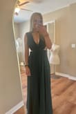 I ordered this dress for a gala! I got a medium and I am glad I did. It fit well & was comfortable! The material was great, and the color was beautiful.  I wore heels, and the dress was still pretty long on me so I got it altered. All in all, very happy with my purchase. It would be pretty hard to wear a normal bra with this dress so take that into consideration. - Abby C.
