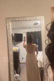 I wanted to love this dress but it was too small. It's a super pretty, flowy dress. I got it for a possible maid of honor dress for my best friend's wedding. It was the only size left in this color. Luckily, it fits my friend and she can wear it on her honeymoon. - Caroleena K.