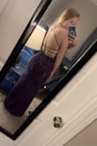 I got this to wear this for work awards and I was 1 month postpartum. It def shows off the girls, especially if you just had a baby lol but I loved the back detail. - Lanie W.