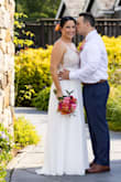 I bought this dress in L and XL as a maternity wedding dress. I kept the XL. I was 25 weeks pregnant at my wedding and this dress was beyond flattering. I received so many compliments. I had to get the length shortened and straps shortened but the rest fit perfectly. For reference when not pregnant I am about a size 8 for dress size (5'7). - Megan D.
