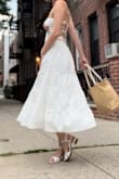 I love this skirt! It's a bit more structured than I expected, not just loose and flowy, but it's super cute and the second layer on the inside just makes it a better skirt for more formal/professional settings. - Maria G.