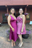 This was perfect for a summer wedding in Arizona! Silky, comfortable, and very flattering. I definitely recommend this for girls with larger busts. I'm a 36DD and still needed help from sticky boobs to fill out the bust, even after I went from a large to a medium. I'm also tall and very curvy so 10/10 recommend for similar body types. Great camouflage for the tummy! - Cate M.