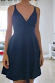 The dress is beautiful, the fabric is great. The straps really so look nice but are a little uncomfortable, kind of feel like wearing Halloween wings.
I ordered a small and an extra small and the small is a little big on my chest. - Yael A.