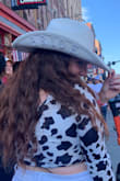 I LOVED my cowboy hat!! I received so many compliments on how beautiful it was! It was large, but the internal ribbon was helpful to adjust it to my head size and worked very well! No negatives on this product whatsoever! 10/10 recommend - Danielle G.