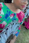 I receive a lot of compliments. The color is very bright, not see through, and the material is thin. It's good for the summer. I am in love with it. I wish I had other colors. - Vanessa M.