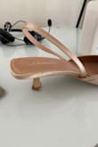 The small, square wooden block on the heel twisted on its first use. By that time, my return window was over. Very upset with the product! - Aneesha B.