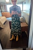 I just love the design of this dress. It's so classy. It fits true to size. Just an overall classy dress. - Kimberly D.