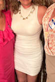 This dress fit perfectly! It looked great and was super comfortable. - Georgia T.