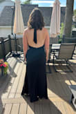 This dress is absolutely GORGEOUS! I tried on 6 other dresses looking for my maid of honor dress; this one was hands down the most elegant, and I will be able to wear it again easily. Very comfortable, love the slit. - Katie H.