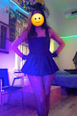 I wore this for my 30th birthday, which had a "RIP to my 20's" theme. This romper was absolutely perfect and fit like a glove! The silhouette is super flattering and exactly what I was looking for. It is VERY short, even with the shorts underneath, which are a tad longer than the hem of the dress. The shorts also have a jacquard pattern, too. If you bend over, there isn't a whole lot of coverage lol (I wore another pair of black shorts underneath for more coverage). The fabric doesn't have stretch. I found this ran true to size. If you're petite, the straps may be a little large. If there's one thing I could change about this romper, I'd add adjustable straps. It can always be altered of course, but I personally love having adjustable straps since my shoulders are petite. But that's by no means a deal breaker and I am fully in love with this romper regardless! I received so many compliments on this romper and it made me feel beautiful for my b-day! It was the perfect 30th birthday outfit - Jessi W.