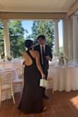 Bought this dress for a black tie wedding - it was perfect & fit the vibe that I was going for. Be warned that the fabric is thick and not breathable - probably better for fall weddings or indoor ceremonies! - Jessa P.