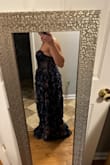 Beautiful dress, just did not look right for my body type. I will say if you have any boobs this is not supportive, my boobs were falling down past the cup area, so it would need a bra. A bra would be hard to do with the mesh under the bottom. - Natalie R.