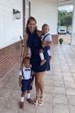 Felt so confident in this dress. Wore it as a wedding guest. No bra can be worn, but I bought sticky breast-lifting patches, and they got the job done. Love how it draws attention to the waist & back. The loose fit of the dress around my tummy allowed my 10-week pooch to pooch in peace. My pre-pregnancy waist was 27" and I am up to 29" for those who like to measure. My only caution tip is that this dress is an easy riser as you are sitting and getting up. - Desiree C.