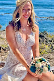This dress was perfect for my beach elopement! I can't say enough good things! I was worried that I should have gotten a bigger size until my sister-in-law asked who altered it because it fit so perfectly! It's very forgiving and comfortable! With the built-in bodysuit, it keeps everything comfortably hidden but shows your body beautifully! It's even hand washable! I was able to get all dirt, shimmer, and makeup out of it. - Casey C.