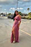 Fabric is beautiful; it falls beautifully, and the length, I love it. Better than I expected to be honest. The little clip on the chest area didn't work, but I made it work. Overall, this dress made me feel so pretty - Mayra L.