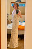 I really liked the overall look of this dress and might have chosen it as my wedding reception dress, but the L was too small around my chest and the XL was too big around my chest and all over. The search continues for a dress to wear for my wedding reception. - Allison B.