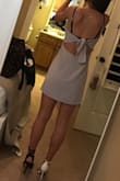 This dress was amazing! I wore it to a fraternity formal and everyone was asking where I got it from.  The tie in the back made it so people with all boob sizes can this dress.  Also is a great fabric and felt really light and silky.  Definitely would recommend. - Lauren A.