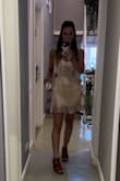 Fit right in with all the glitter and fringe of all the Eras tour Swifties! I will come up with a reason to wear this stunner again, it was so much fun and is a beautiful dress! - Hailey G.