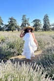 Well designed dress and quality fabric. I wore it to take pictures in a lavender field, and the ruffles flow effortlessly in the wind. - Tiffany R.