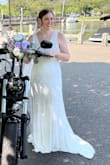 I loved this dress it made me feel so beautiful and the beading is so pretty, the only con is that the length is very long even with me wearing 3in heels but overall a great dress - Kirsten K.