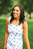 Got this dress for a family reunion where the theme was white/blue/summery! The dress fit perfect to size has a cute bow on the back and I got many compliments! - Taylor K.