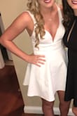 The material was very smooth, not see through. showed all beautiful curves. Ordered a medium and fit perfectly!! - Abigail K.