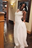 I honestly didn't expect it to fit so nice. It's a super nice material. The lace placement and everything was perfect and true to size. I just love it. Go get yours before it runs out trust me! - Tigest K.