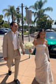 I got so many compliments on the dress. I wore this for my courthouse marriage ceremony, but I cut the sleeves and wore them detached because you can't lift your arms past elbow height while attached. - Sophia S.