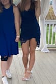I love this dress to wear to fall weddings! It is a tighter fitting dress but is very flattering. - Sarah H.