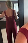 I bought this for an August wedding. I'm not positive if I'll wear it just because it's much thicker than I imagined. Great quality. It's lined with an extra layer making it a lot warmer than I thought. Tbh, it's more for fall or winter. I'll definitely wear it at some point. Fits tts. I'm wearing a small. - Jillian W.