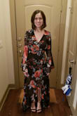 I was eyeing this dress for awhile, it is so beautiful on. I bought it when it went on sale. I love that it is flowy and breathes well for the spring/summer. It fits great in the top and bottom. Perfect length with heels. I plan on wearing this in the future, so I didn't have makeup on in the photo lol. But I want you guys to see it. - Allison V.