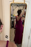 I needed a dress for a black tie optional wedding, so I ordered this one. The color is gorgeous, and it's flattering without being uncomfortable or too revealing. It's a little roomy in the chest, but I usually need a larger size on the bottom than on the top, so that's to be expected. Nothing a bra with a little extra padding can't fix. - Megan D.