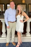 I purchased this dress for my bachelorette and for a bridal shower. I have worn many times since then as well. I love how comfortable this dress is for summer gatherings. The top was a little loose but I don't wear a bra with it, just sticky boobs. - Brianna H.