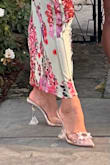 It fitted perfectly. It needed the padding at the ball of feet because the arch is a bit high but was fine after I inserted clear ball of foot cushions inserts. Complemented my dress perfectly! - Cecilia S.