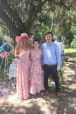 Absolutely stunning pink floral dress! I wore this for a garden tea party themed wedding and got endless compliments all day! The colors and design are so gorgeous in person! Overall this dress was very comfortable, smooth, and lightweight with a beautiful flow to it. I'm so happy with my purchase and I can't wait to wear it for more special occasions! - Joslyn Y.