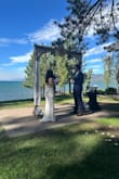Wore this on my special day. What a beautiful dress!! Got compliments on it. Long and a little big for my bust but it was perfect otherwise. - Jules C.