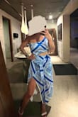 I love this dress so much! I hardly ever wear dresses with cutouts so I was definitely nervous about that, but the slit sat perfectly above my hip and looked adorable. After 8 hours in my luggage, it came out wrinkle free! I got so many compliments. Highly recommend! - Hannah F.