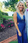 This jumpsuit is amazing. The material is so soft and good quality. The fit is perfect. Love the length...Im 5'4" but very long legs and was still the perfect length with wedges. I would buy one in every color of available. So many compliments on this!! The shoulder straps are adjustable which is great. - Leah V.